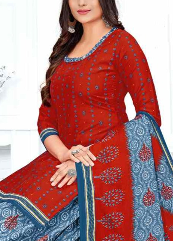 3 Pc Multicolor Readymade Cotton Suit Set