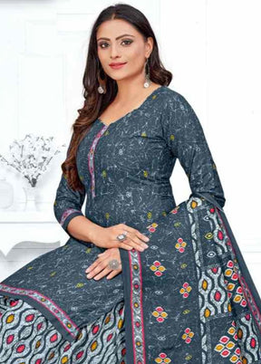 3 Pc Multicolor Readymade Cotton Suit Set