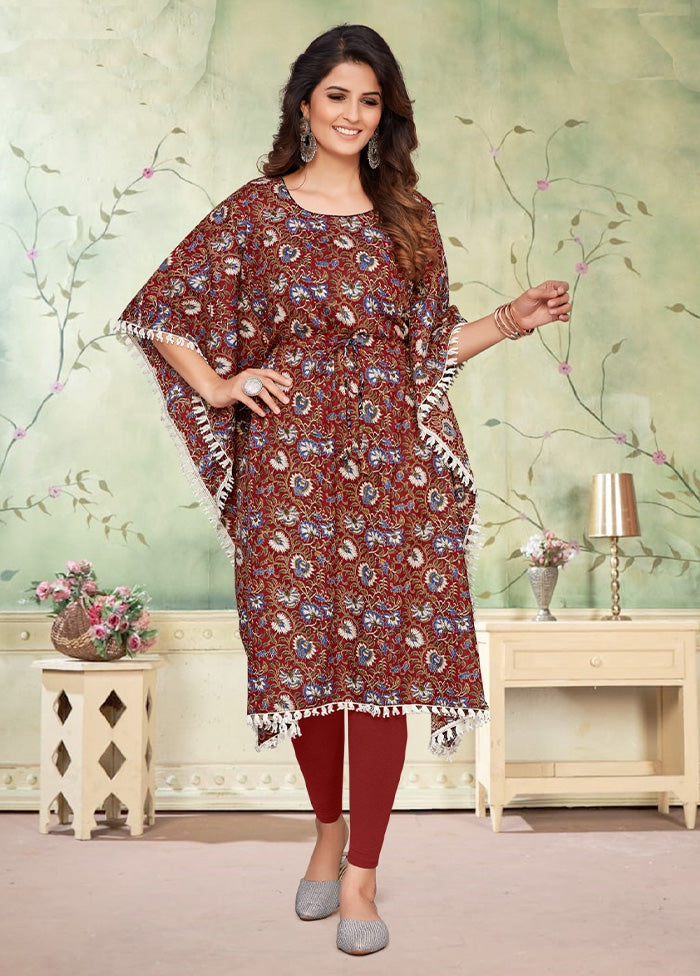 Multicolor Pure Readymade Cotton Kaftan