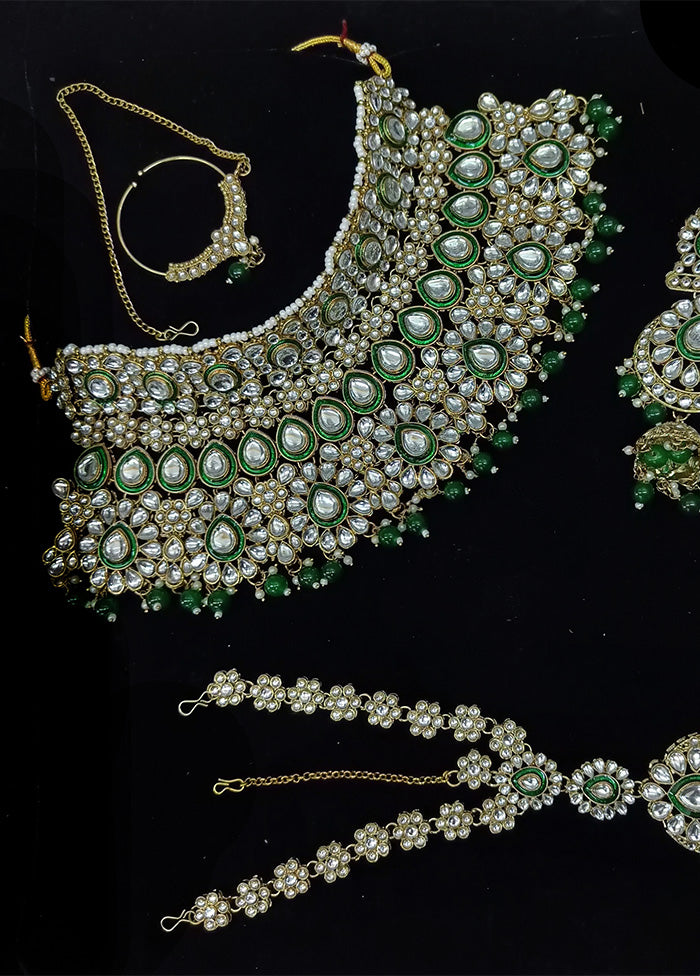 Green Alloy Jewellery Set