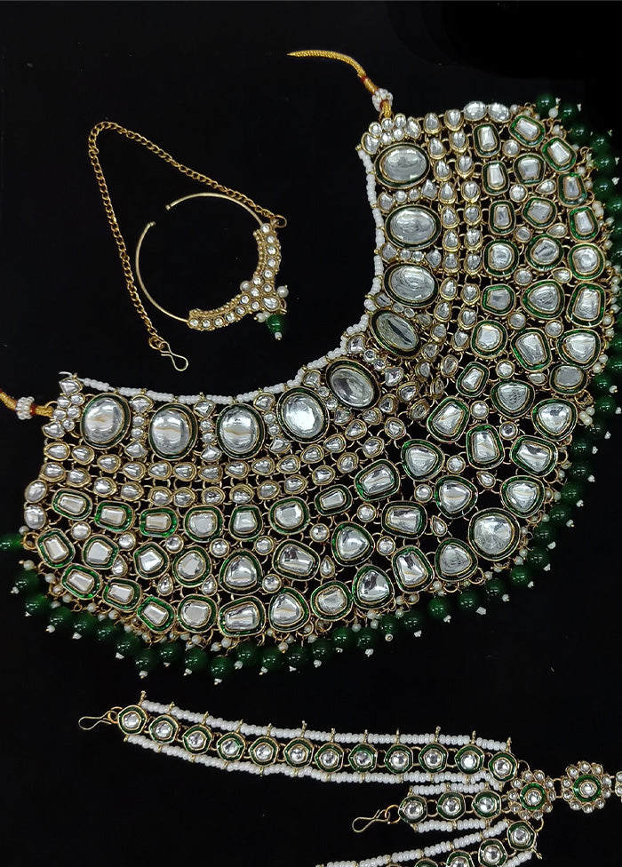 Green Alloy Jewellery Set