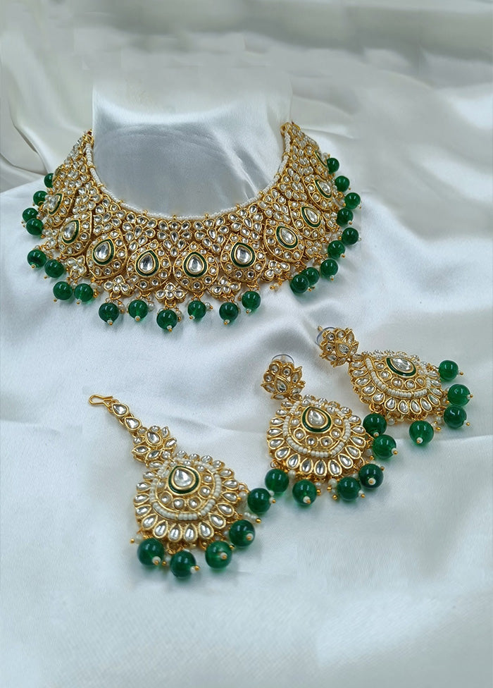 Green Alloy Jewellery Set