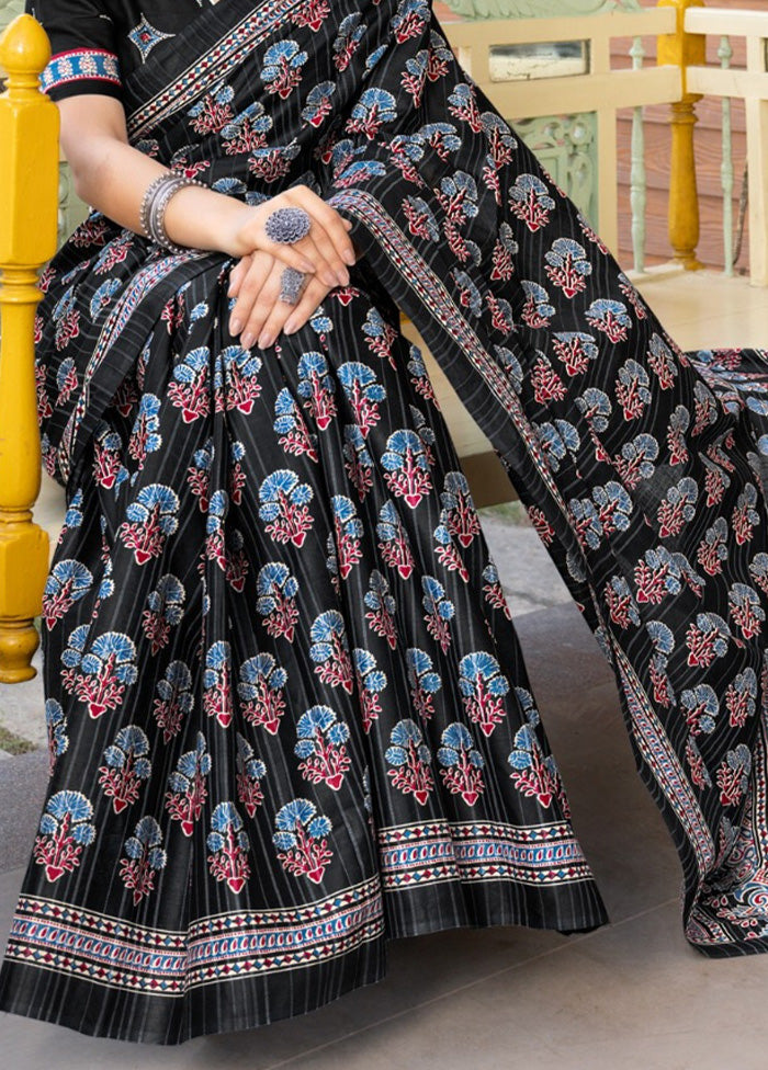 Multicolor Cotton Saree With Blouse Piece