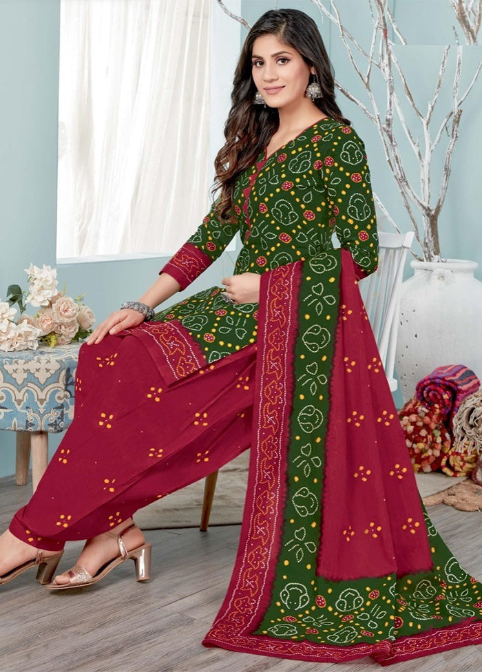 3 Pc Multicolor Pure Readymade Cotton Suit Set