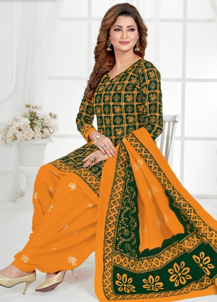 3 Pc Multicolor Pure Readymade Cotton Suit Set