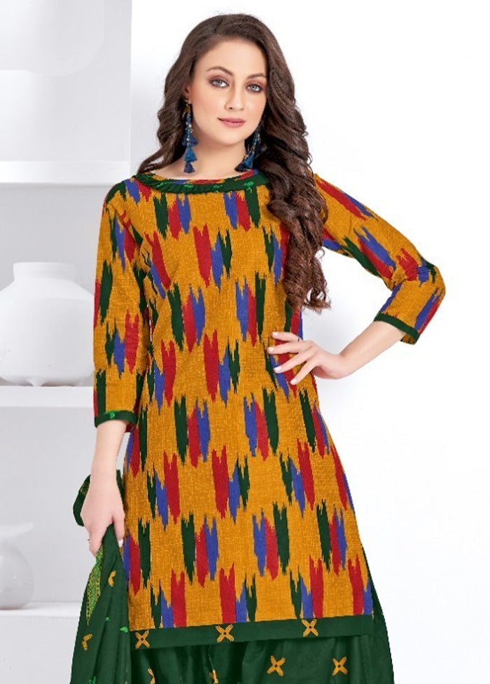 3 Pc Multicolor Pure Readymade Cotton Suit Set