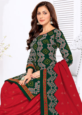 3 Pc Multicolor Pure Readymade Cotton Suit Set