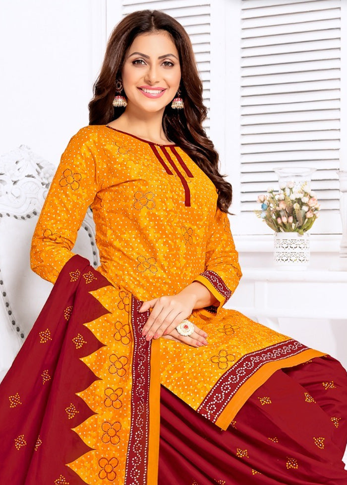 3 Pc Multicolor Pure Readymade Cotton Suit Set