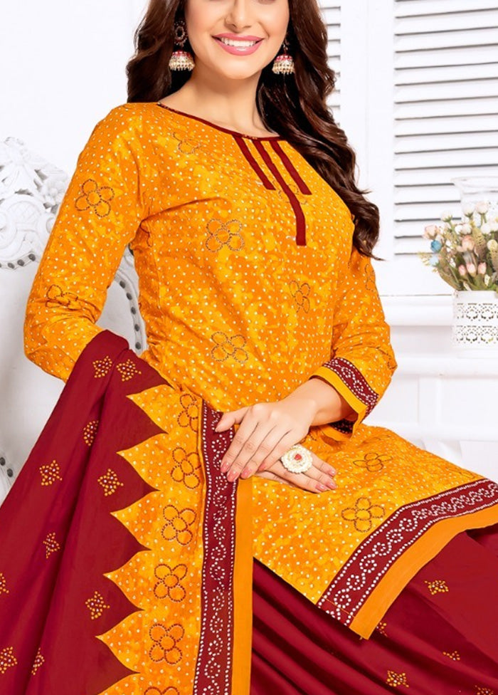 3 Pc Multicolor Pure Readymade Cotton Suit Set