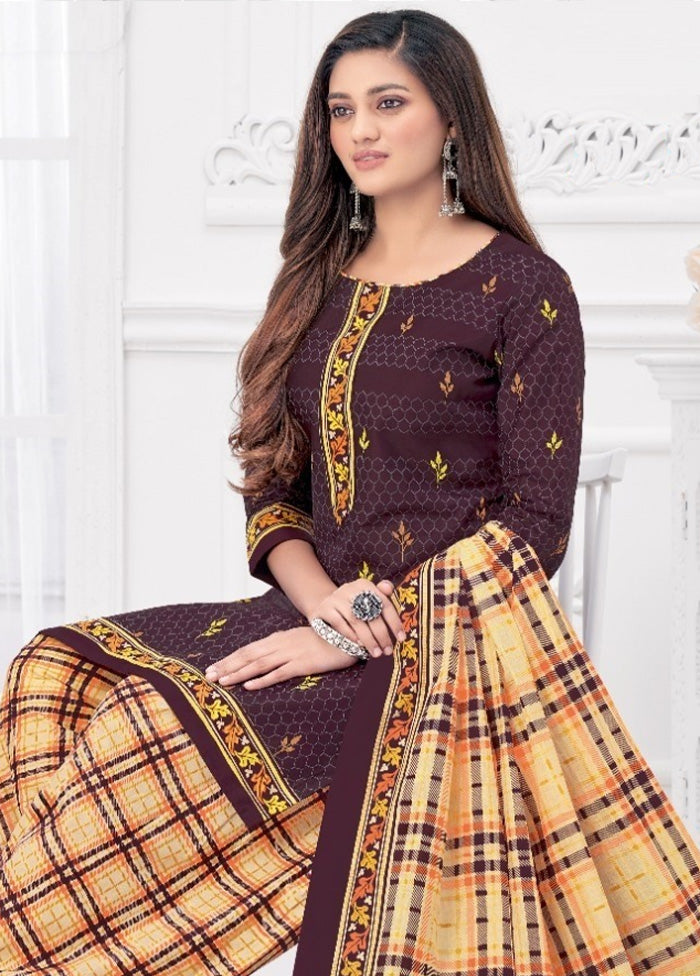 3 Pc Multicolor Pure Readymade Cotton Suit Set