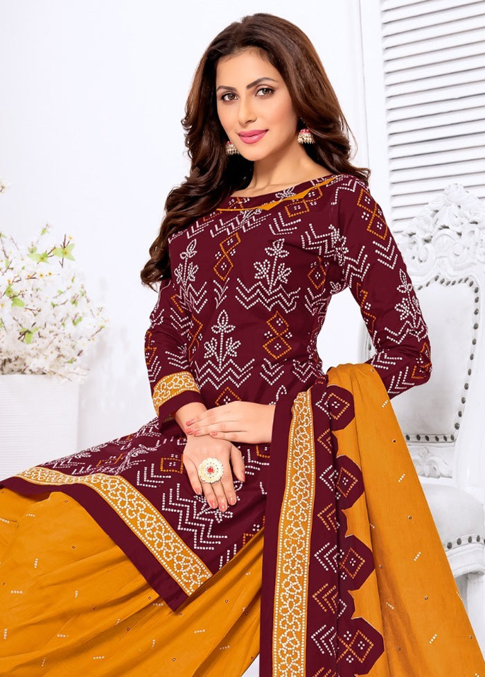 3 Pc Multicolor Pure Readymade Cotton Suit Set