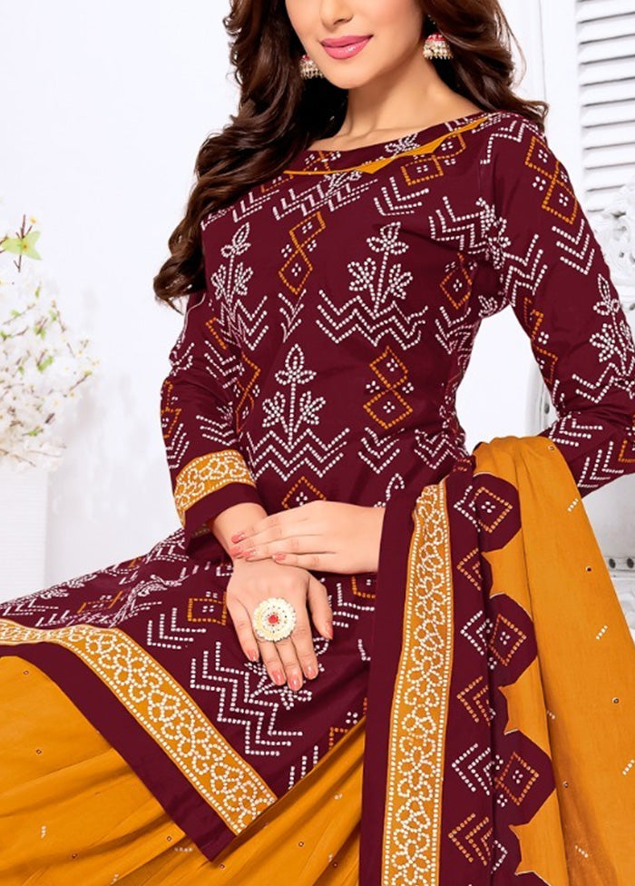 3 Pc Multicolor Pure Readymade Cotton Suit Set