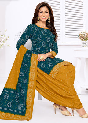 3 Pc Multicolor Pure Readymade Cotton Suit Set