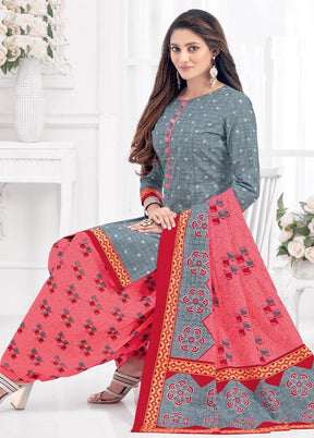 3 Pc Multicolor Pure Readymade Cotton Suit Set