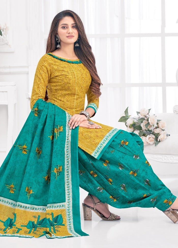 3 Pc Multicolor Pure Readymade Cotton Suit Set