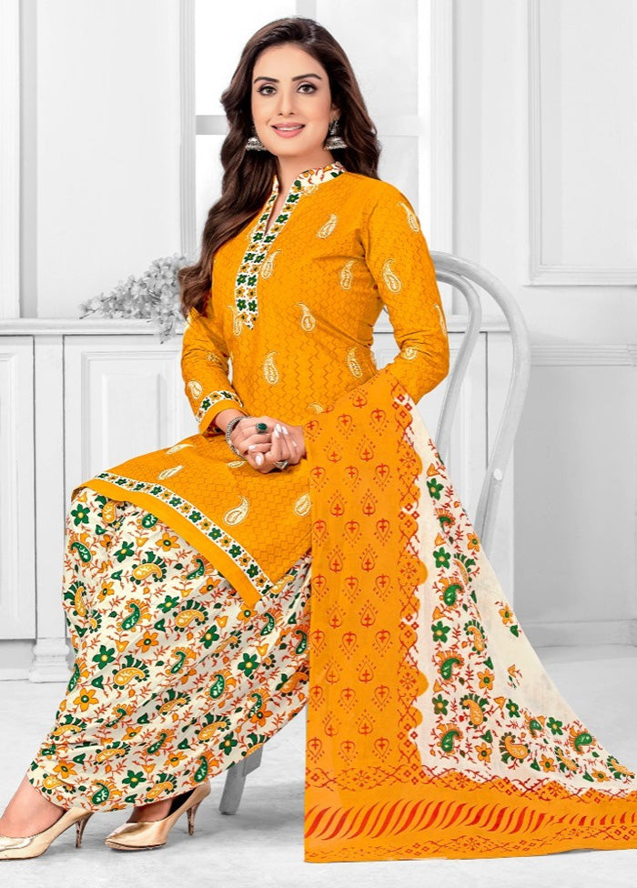 3 Pc Multicolor Pure Readymade Cotton Suit Set