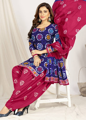 3 Pc Multicolor Pure Readymade Cotton Suit Set