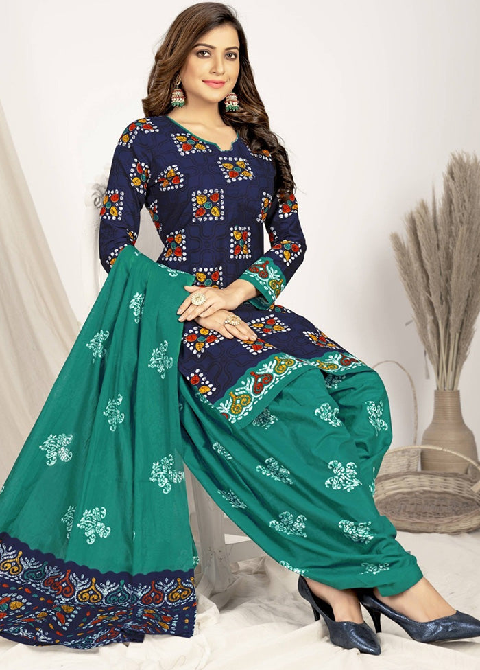 3 Pc Multicolor Pure Readymade Cotton Suit Set