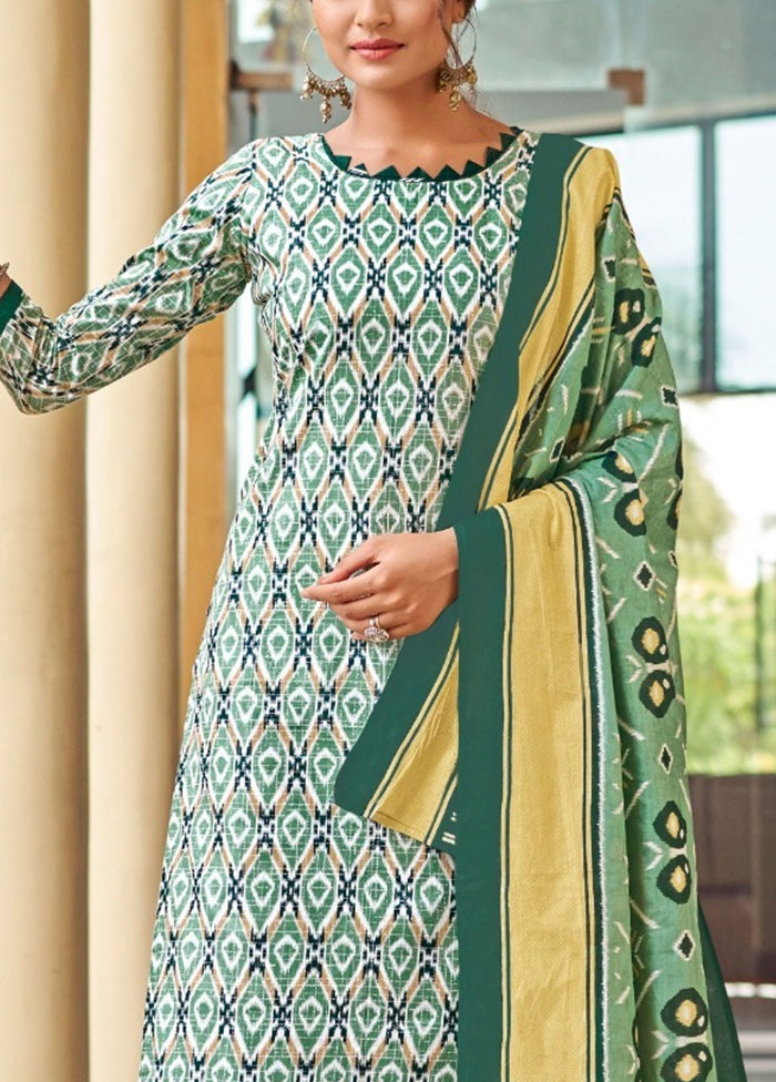 3 Pc Multicolor Pure Readymade Cotton Suit Set