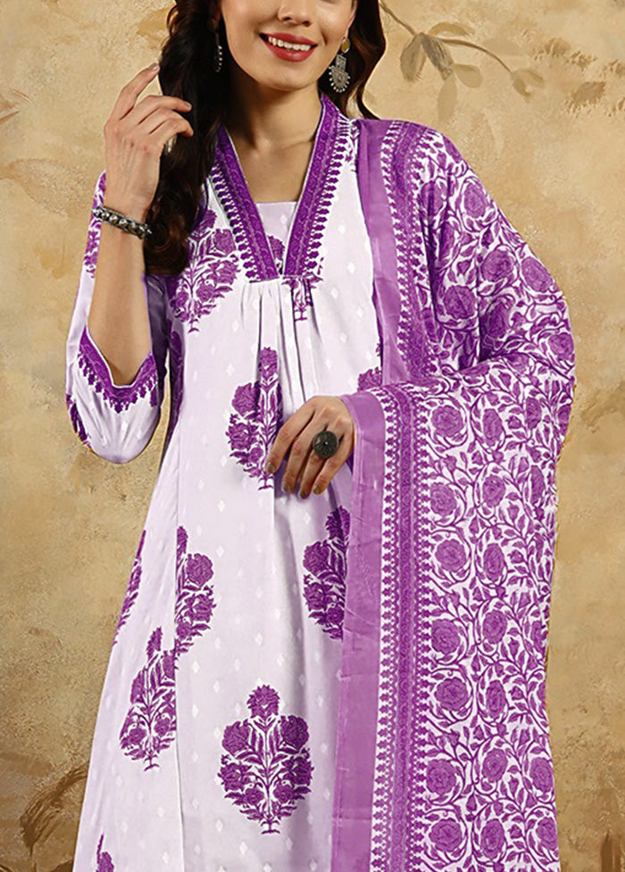 3 Pc Multicolor Readymade Cotton Suit Set