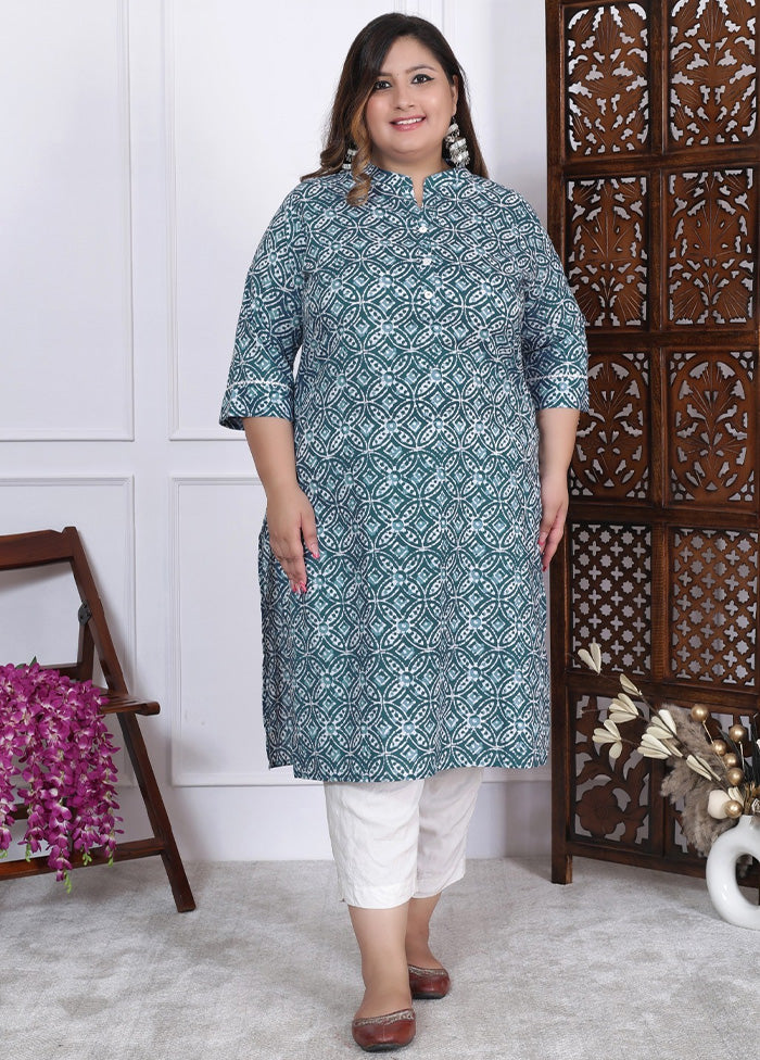 Multicolor Pure Readymade Cotton Long Kurti