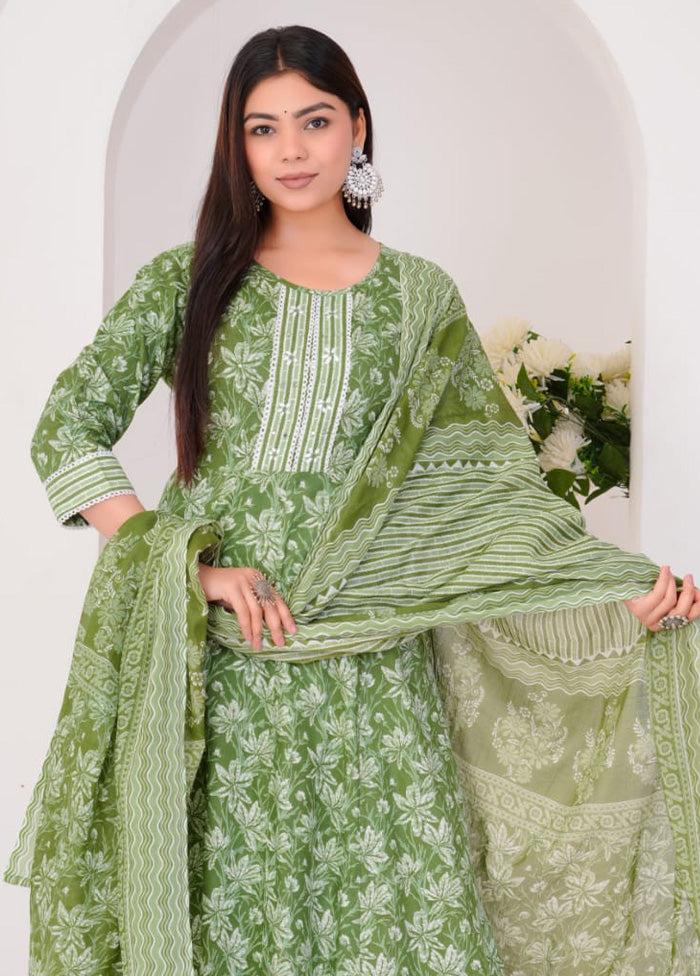 3 Pc Multicolor Pure Readymade Cotton Suit Set