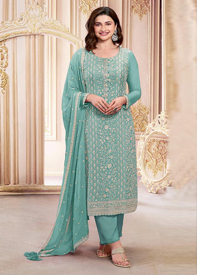 3 Pc Firoza Semi Stitched Georgette Suit Set