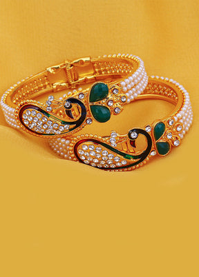 Multicolor Alloy Glossy Bangles