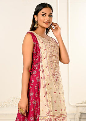 Cream Readymade Cotton Kurti - Indian Silk House Agencies