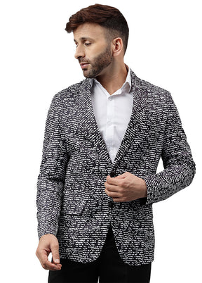 Multicolor Viscose Printed Blazer