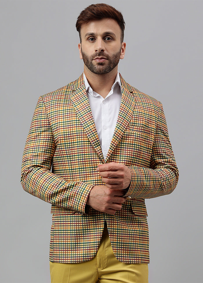 Multicolor Silk Printed Blazer