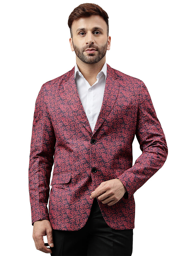 Multicolor Viscose Printed Blazer