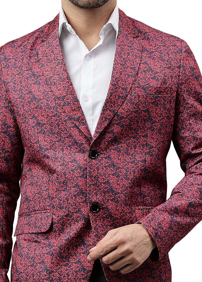 Multicolor Viscose Printed Blazer