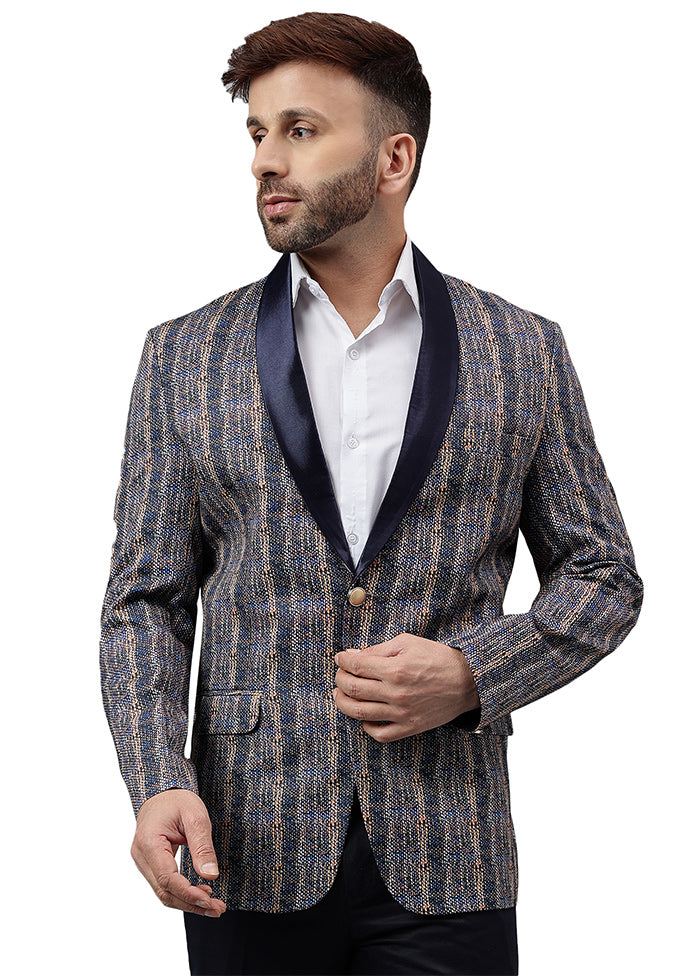 Multicolor Viscose Printed Blazer