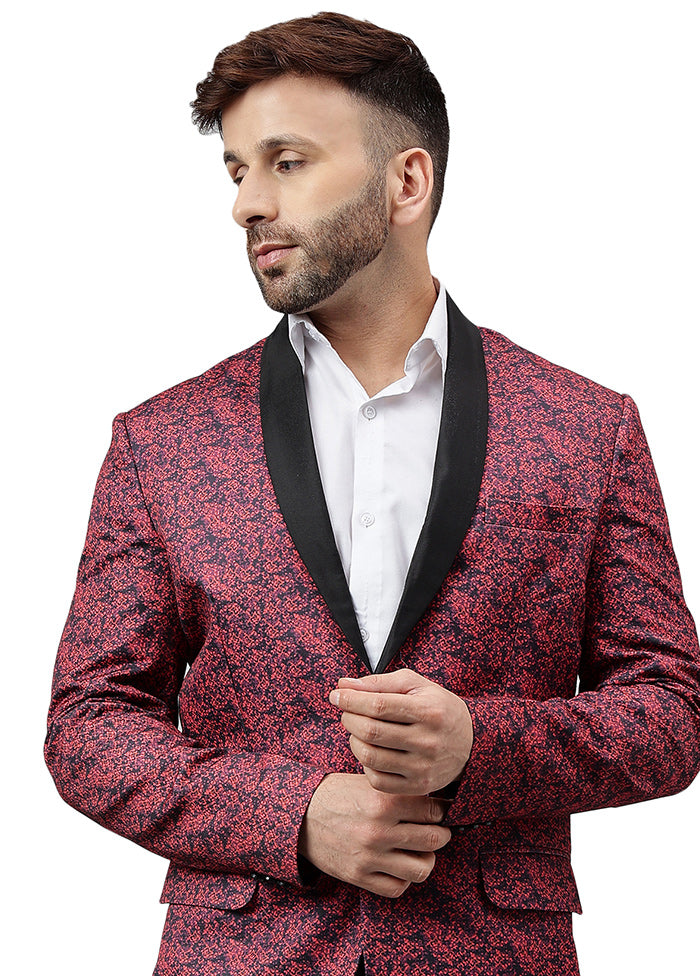 Multicolor Viscose Printed Blazer