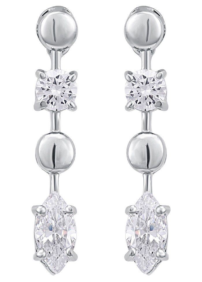 925 Sterling Silver Glossy Earrings