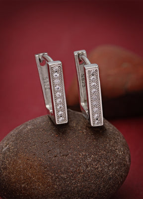 925 Sterling Silver Glossy Earrings