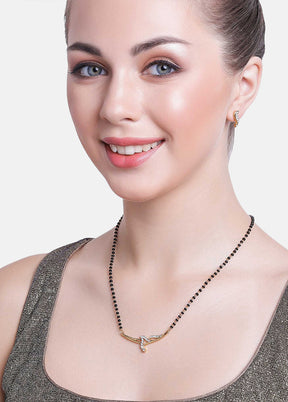 Gold Plated Innovative Mangalsutra Necklace Set - Indian Silk House Agencies