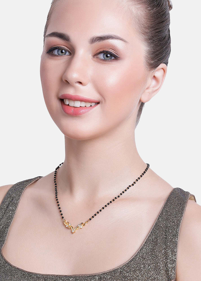 Gold Plated Attractive Mangalsutra Necklace - Indian Silk House Agencies