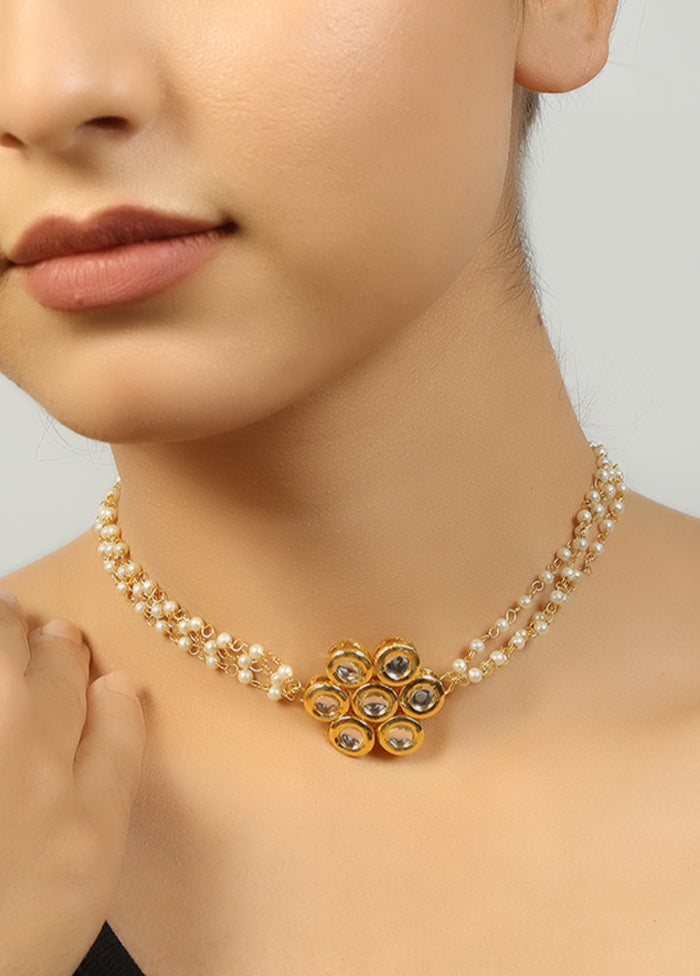 Golden Copper Alloy Necklace