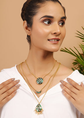 Green Copper Alloy Necklace