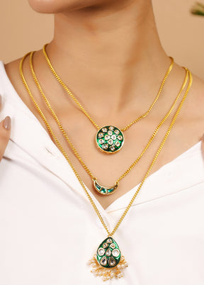 Green Copper Alloy Necklace