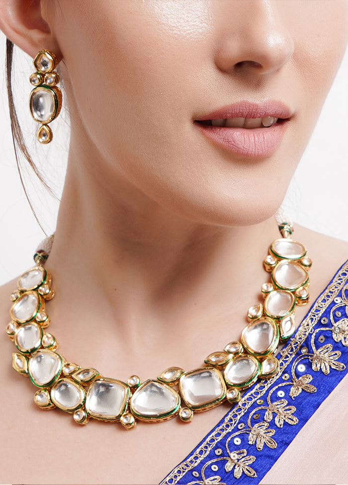 Handcrafted Kundan Necklace Set - Indian Silk House Agencies