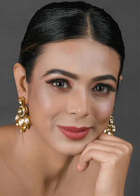 Handcrafted Kundan Earrings - Indian Silk House Agencies