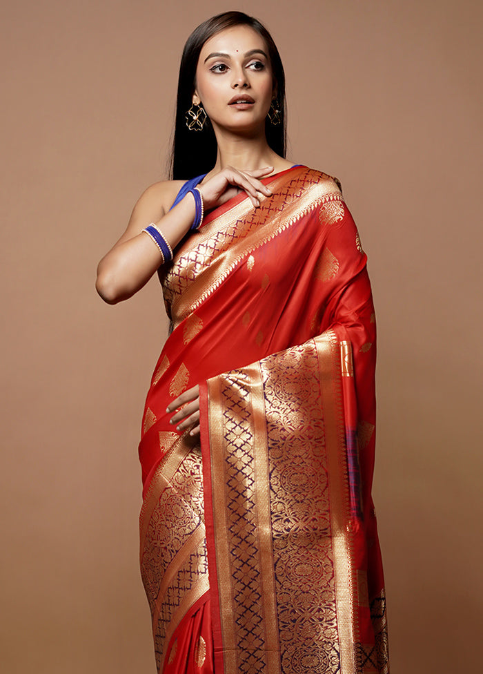 Pink Dupion Silk Saree With Blouse Piece