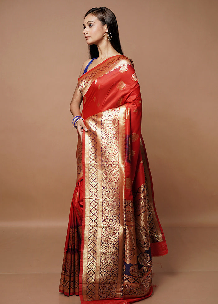 Pink Dupion Silk Saree With Blouse Piece