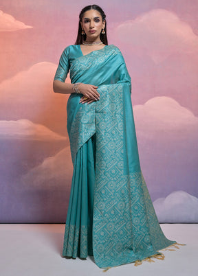 Firoza Dupion Silk Saree With Blouse Piece