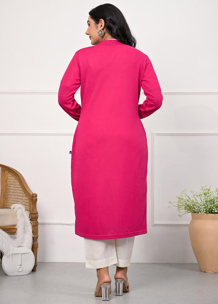 Pink Readymade Cotton Indian Jacket