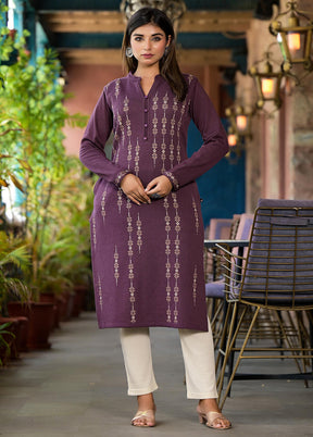 Violet Readymade Cotton Kurti