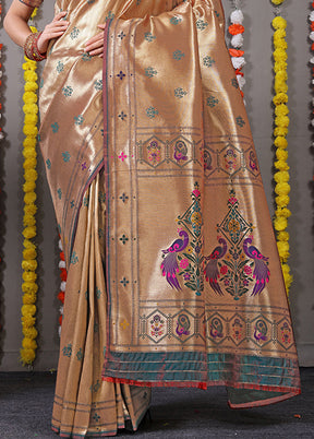 Grey Dupion Silk Saree With Blouse Piece